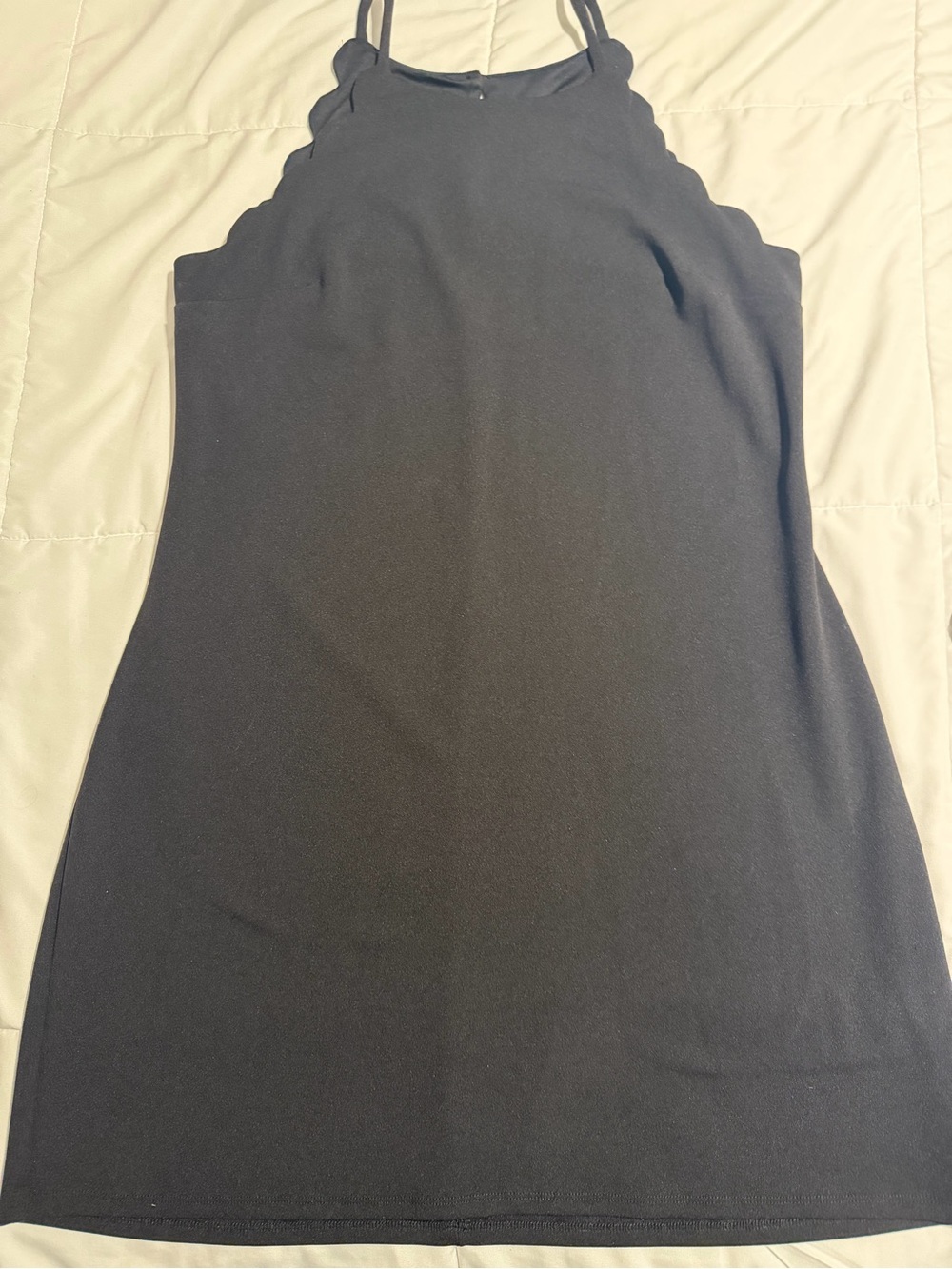 Black Scallop Women's Dress